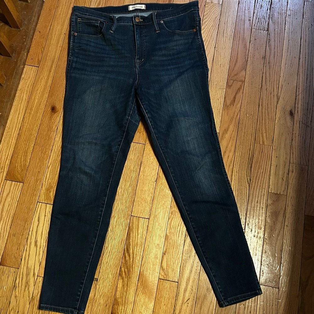 Madewell Women Size 32‎ 10" High-Rise Skinny Jeans Medium Wash